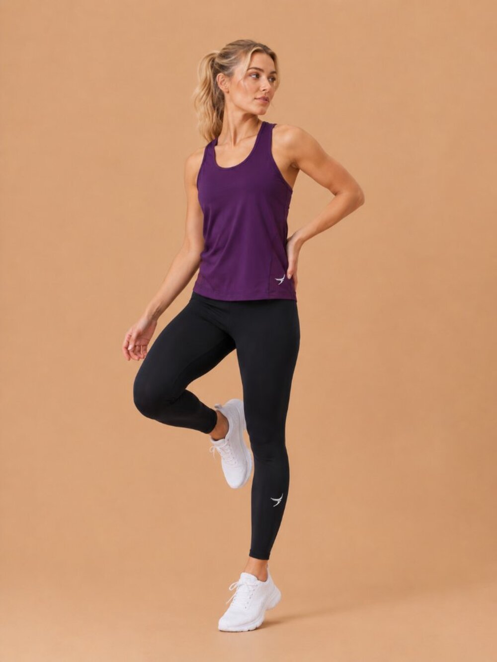 NWT Endeavor Athletic Women's Tank Top Fig Small Cooling Performance Workout